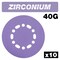 Trend Tool Technology Zirconium 6 Inch Random Orbit Sanding Discs, 40 Grit, Pack of 10, AB/150/40Z, 10PK U*AB/150/40Z - alternate 1