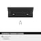 Amerock Streamline Tab 1-3/4 inch (44mm) Length Matte Black Cabinet Edge Pull, 25PK 25VMP37200MB - alternate 2
