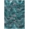 Homeroots 10' X 14' Teal Blue Aqua And Gray Abstract Washable Indoor Outdoor Area Rug 587157 - alternate 2