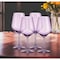 Homeroots Set of Four Purple Crystal Balloon Bowl Stemmed Red Wine Glass 485156 - alternate 2