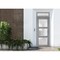 Vdomdoors Front Exterior Prehung FiberGlass Door Frosted Glass / Manux 8552 Grey Ash / Transom Window / Offic MANUX8552EXD-SS-W36 x H80+14-Right-hand Inswing - alternate 1