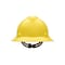 Msa Safety V-Gard Slotted Full Brim Hard Hat, Staz-On Suspension, Type I, Class E, Yellow 454730 - alternate 2