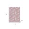 Homeroots 70" X 50" Pale Pink Kantha Cotton Patchwork Throw Blanket with Embroidery 516585 - alternate 3