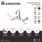 Kingston Brass Two-Handle Wall Mount Bridge Kitchen Faucet, Matte Black KS2440BEX - alternate 2