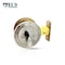 Ecs Hardware Durable Combo Lockset w/ Single Knob & Deadbolt, Entrance, Satin Nickle, Grade 3 KW1 ECSH-37805-SN-KW1 - alternate 3