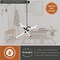 Vaxcel Avalon 3-Light 27 in W Matte Black Pendant Light with Frosted White Shade, Integrated LED P0425R - alternate 2