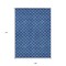 Homeroots 9' X 12' Blue And Ivory Geometric Washable Indoor Outdoor Area Rug 596181 - alternate 2