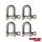 Extreme Max Extreme Max 3006.8285.4 BoatTector Stainless Steel Chain Shackle - 1", 4-Pack 3006.8285.4 - alternate 1