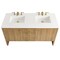 James Martin Vanities Vanity, without top, Light Natural Oak, 59.9 in W x 23.1 in D,  435-V60D-M-LNO - alternate 3