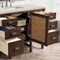 James Martin Vanities Addison 48" Single Vanity, Mid-Century Acacia, w/ 3 CM Siberian Silestone Top E444-V48-MCA-3SFR - alternate 2