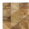 Homeroots Brown 3D Embossed Diamond Teak Reclaimed Wood Decorative Wall Panels 613253 - alternate 3