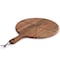 Gibson Elite 2 Piece Acacia Wood Serving Board and Pizza Cutter Set in Brown 143827.02 - alternate 2