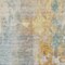 Homeroots 8' X 10' Linen Teal Blue And Copper Abstract Washable Indoor Outdoor Area Rug 605521 - alternate 3