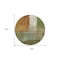 Homeroots 8' Green Copper And Beige Round Abstract Washable Indoor Outdoor Area Rug 603727 - alternate 2