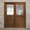 Sartodoors Sliding Closet Bypass Doors 72 x 80 inches, Ego 5011 Cognac Oak Veneer, Rails Hardware Set, Wood EGO5011DBD-DKO-72 - alternate 4