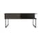Homeroots 41" Espresso And Black Wood And Metal Lift Top Coffee Table With Shelf 535053 - alternate 3