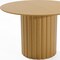 Homeroots 46" Brown Solid Wood Pedestal Base Round Top Dining Table 720984 - alternate 2