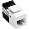 Leviton RJ JACK AND MODULE JACK GIGAMAX C5E WH 5G108-RW5 - alternate 1