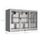 Koolmore 3 Door Stainless Steel Back Bar Cooler Counter Height Glass Door Refrigerator BC-3DSW-SS - alternate 3