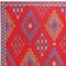 Homeroots 8' X 10' Red Geometric Machine Braided Distressed Area Rug With UV Protection 555630 - alternate 2