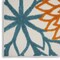 Homeroots 3' X 5' Turquoise Yellow Orange And Blue Floral Indoor Outdoor Area Rug 545039 - alternate 2