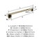 Amerock Revitalize Golden Champagne Traditional 18 in 457 mm Towel Bar BH36033BBZ - alternate 2