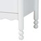 Baxton Studio Hoffman Scalloped Bedroom Set, White, King 272-14815-14815-14816-14819-ZORO - alternate 2