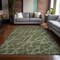 Homeroots 5' X 8' Green Abstract Washable Non Skid Indoor Outdoor Area Rug 559644 - alternate 3