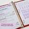 Bazic Products Slant D Ring View Binder with 2 Pockets, 3", Burgundy 4160 - alternate 2