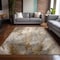 Homeroots 8' X 10' Brown Abstract Washable Non Skid Indoor Outdoor Area Rug 559574 - alternate 4