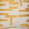 Homeroots 24" Yellow and Ivory Geometric Cotton Blend Throw Pillow With Embroidery 549413 - alternate 2