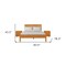 Homeroots Three Piece Brown Solid Wood Bedroom Set 523677 - alternate 3