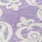 Homeroots 8' Purple And Ivory Round Damask Washable Indoor Outdoor Area Rug 614451 - alternate 3
