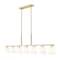 Z-Lite Naya 7-Light Linear Chandelier, 64 in W, Modern Gold 7518-7L-MGLD - alternate 1