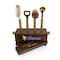 Picnic Time Family Of Brands NFL Minnesota Vikings Sidecar 5-Piece Bar Tool Set, (Acacia Wood) 672-05-508-187-2 - alternate 2