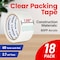 Campior Clear Packing Tape, Heavy Duty, 1.88In x 60 Yards, 2.7mil, 18 Rolls for Shipping and Sealing CMPTAPE18 - alternate 2