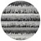 Homeroots 8' Black Gray And Ivory Round Striped Washable Indoor Outdoor Area Rug 598318 - alternate 3