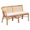 Bali & Pari Aara 3-Piece Natural Rattan Dining Nook Set 261-14186-14187-14154-ZORO - alternate 3
