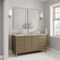 James Martin Vanities Chicago 60'' D Vanity, Walnut Whisper, w/ Victorian Sil Silestone Top w/FreePower Wireless Charger 503-V60D-WLW-FVSL - alternate 2