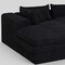 Homeroots 121" Black Corduroy Compression Foam Sofa 719550 - alternate 3