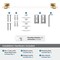 Amerock Glacio Clear/Champagne Bronze Contemporary 18 in 457 mm Towel Bar BH36063CCZ - alternate 2