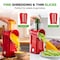 Nutrichef 5 in 1 Cheese Grater & Shredder NCCHS5BLDRD - alternate 2