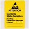 Brady ATTENTION CONTENTS STATIC SENSITIVE HANDLING PRECAUTIONS REQ Labels, 500PK SL-2 - alternate 2
