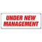 Signmission Under New Management, 18 Inch x 48 Inch, Banner B-Under New Management - alternate 1