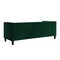 Homeroots 83" Green Velvet Wood Sofa With Toss Pillows 543950 - alternate 2