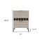 Homeroots 43in Light Gray and Black Wood Console Bar Cabinet With Two Doors 477719 - alternate 1