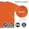 Ergodyne Hi-Vis Shirt, L, Orange, Short Sleeve 21804 - alternate 2