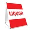 Signmission Liquor, 36 Inch x 24 Inch A-frame Yard Sign, Plastic Sign SBC-2436-Liquor - alternate 1