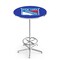 Holland Bar Stool Co 42" Chrome New York Rangers Pub Table, 36" dia. Top L216C4236NYRang - alternate 1