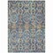 Homeroots 3' X 5' Denim Blue Beige And Brown Floral Washable Indoor Outdoor Area Rug 605849 - alternate 2